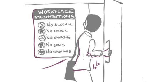 At work, should you keep emotions in check?