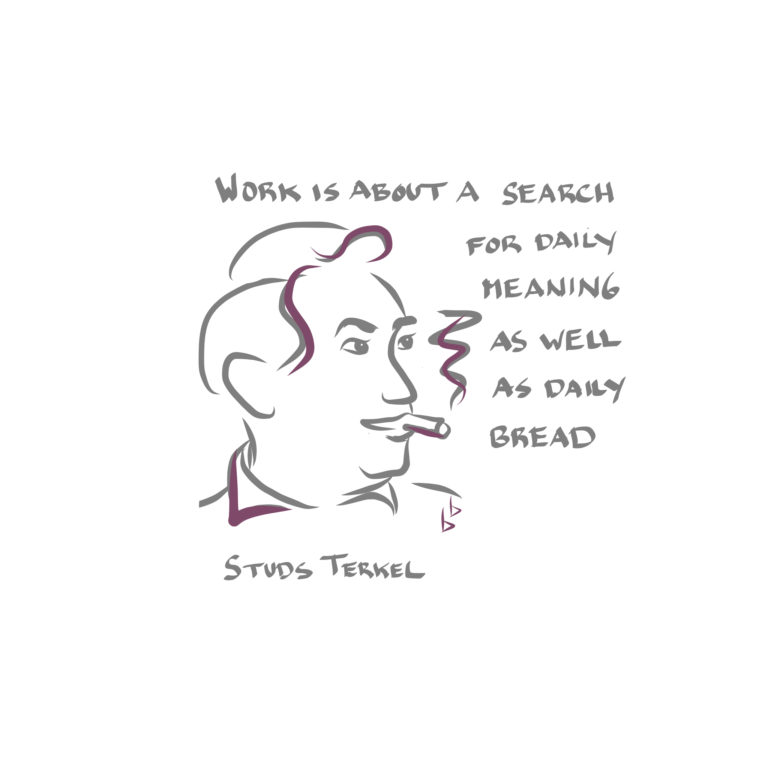 Studs Terkel cartoon