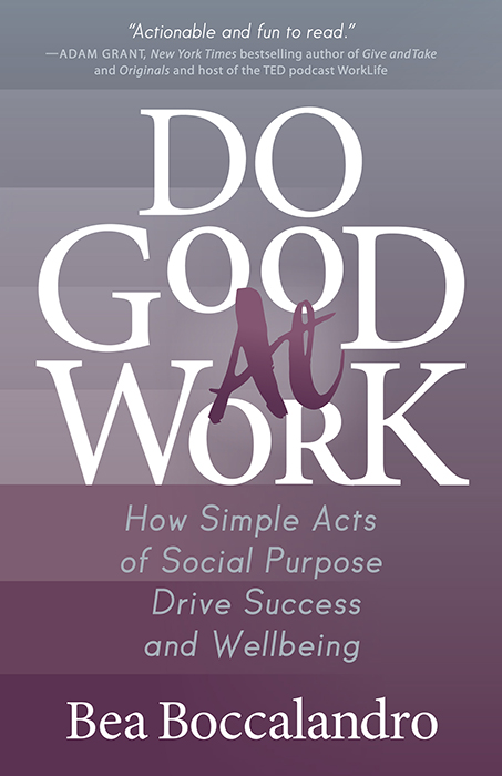 Do Good At Work book cover top quote