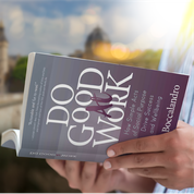 Do Good At Work book in two hands 40